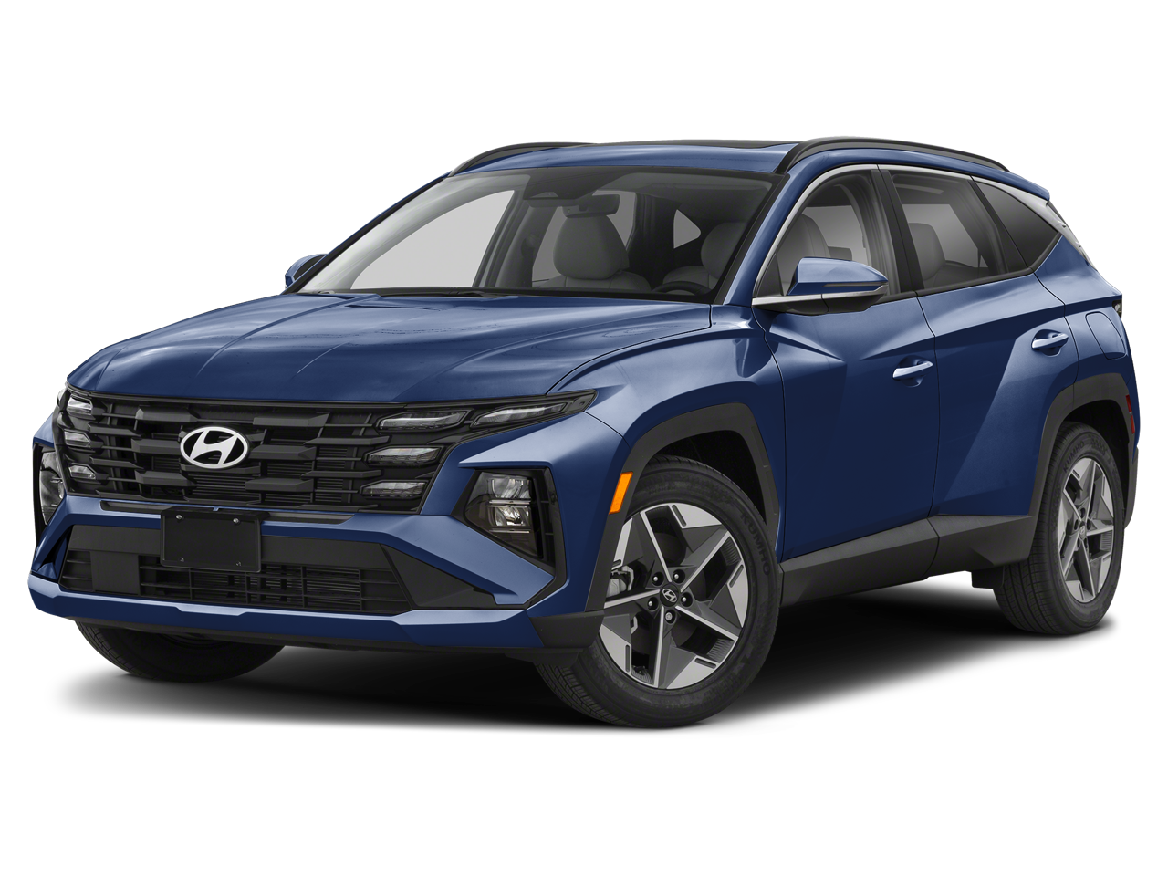 2026 Hyundai TUCSON SEL Premium AWD in Atlantis Blue — front three-quarter view