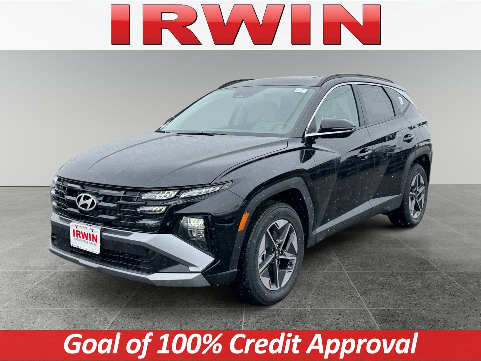 2026 Hyundai TUCSON SEL Premium AWD in Black — front three-quarter view