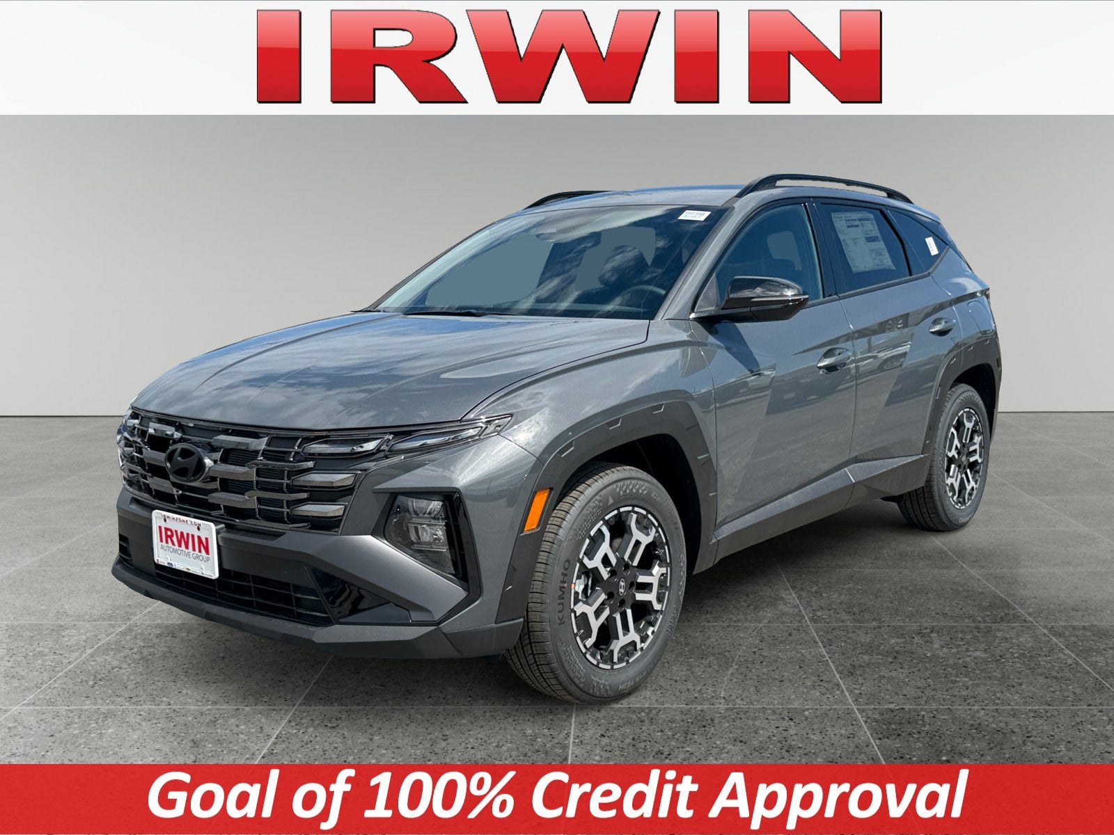 2026 Hyundai TUCSON XRT AWD in Gray — front three-quarter view
