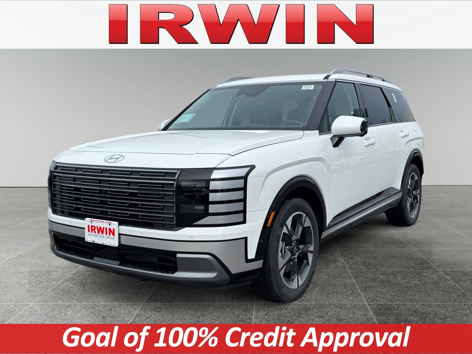 2026 Hyundai PALISADE Limited AWD in White — front three-quarter view