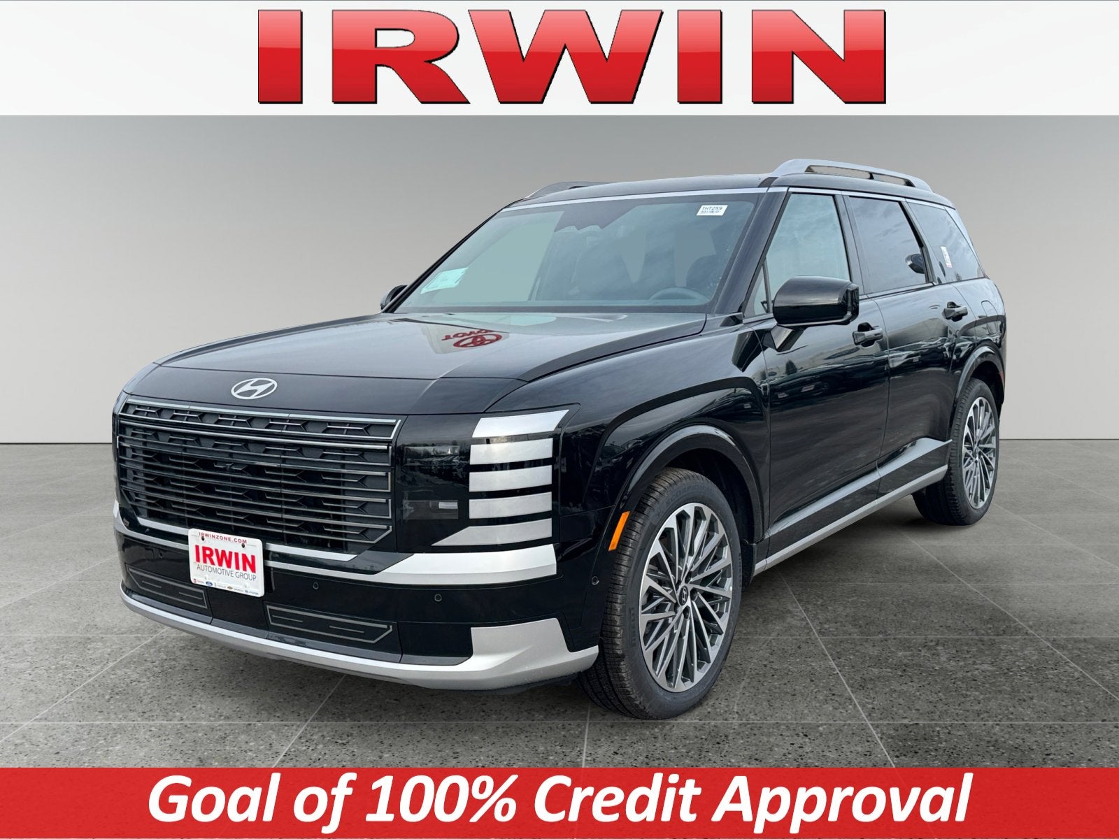 2026 Hyundai PALISADE HYBRID Calligraphy in Black — front three-quarter view