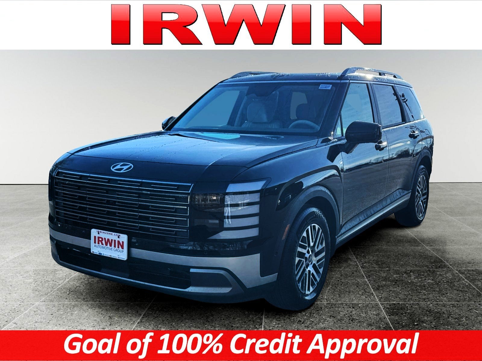 2026 Hyundai PALISADE SEL Premium AWD in Black — front three-quarter view