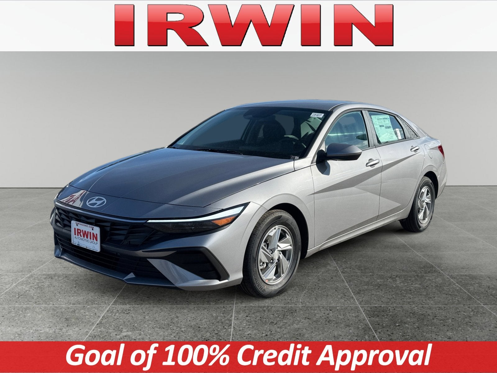 2026 Hyundai ELANTRA SE in Gray — front three-quarter view