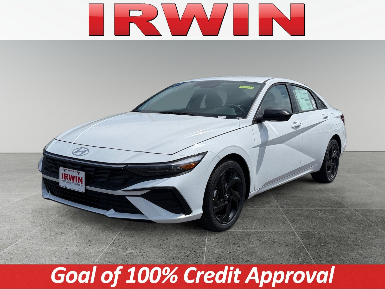 2026 Hyundai ELANTRA SEL Sport in White — front three-quarter view