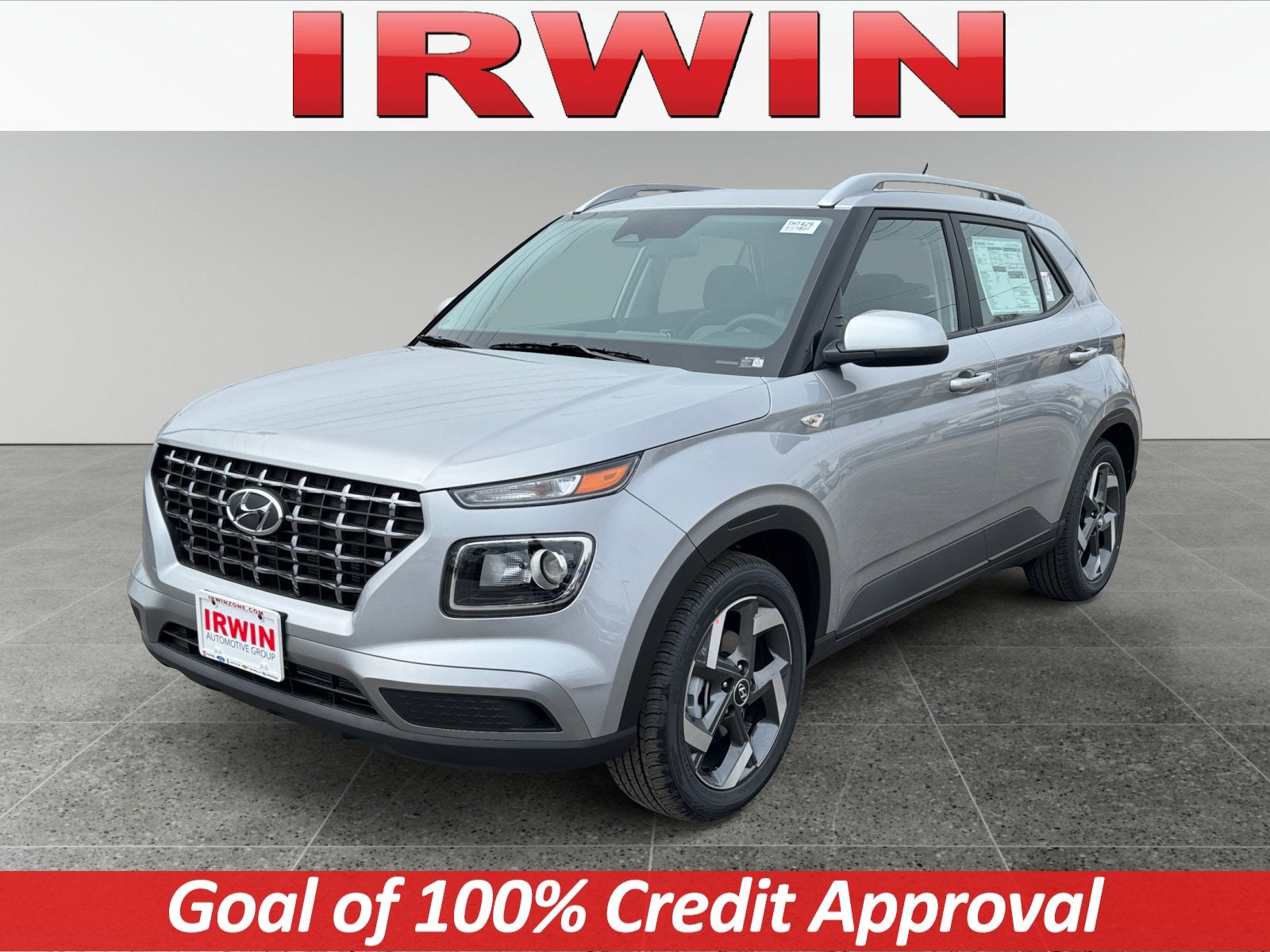 2026 Hyundai VENUE SEL in Silver — front three-quarter view